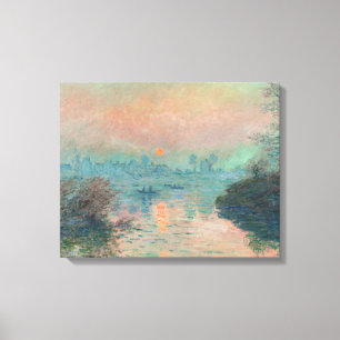 Monet Sonnenuntergang Seine Fine Art Impressionism Leinwanddruck