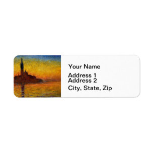 Monet Sonnenuntergang Venedig Farbige Impressionis