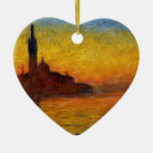 Monet Sonnenuntergang Venedig Farbige Impressionis Keramik Ornament