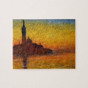 Monet Sonnenuntergang Venedig Farbige Impressionis Puzzle