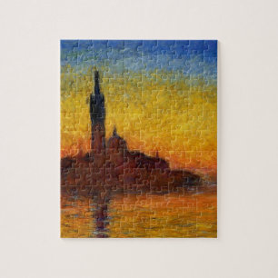 Monet Sonnenuntergang Venedig Farbige Impressionis Puzzle