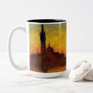 Monet Sonnenuntergang Venedig Farbige Impressionis Zweifarbige Tasse