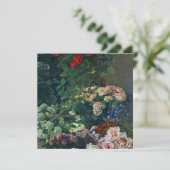 Monet Spring Flowers Einladung (Stehend Vorderseite)
