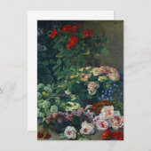 Monet Spring Flowers Einladung (Vorne/Hinten)