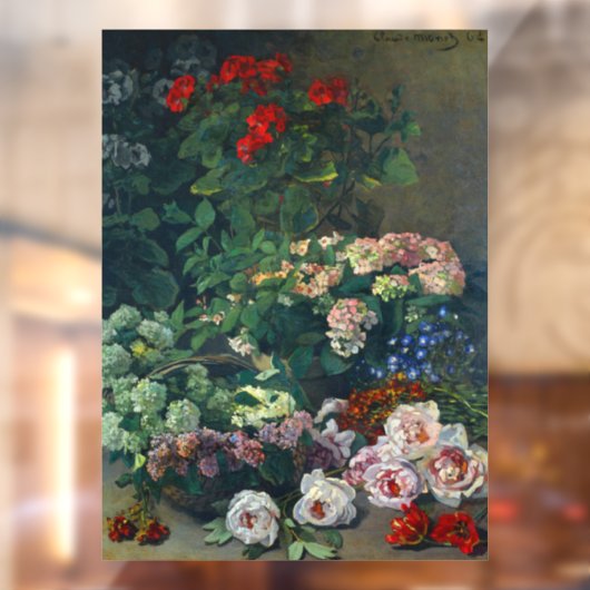 Monet Spring Flowers Fensteraufkleber (Blatt 2)