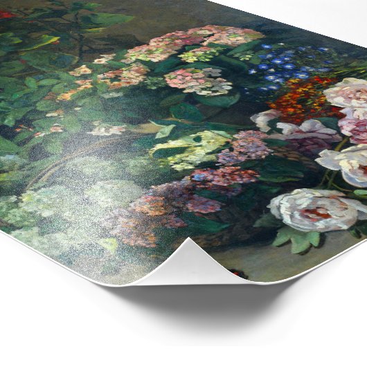 Monet Spring Flowers Fotodruck (Ecke)