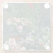 Monet Spring Flowers Glasuntersetzer (Rückseite)