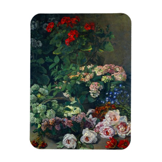 Monet Spring Flowers Magnet (Vertikal)