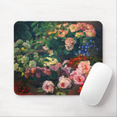 Monet Spring Flowers Mousepad (Mit Mouse)