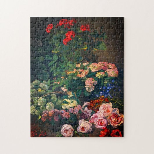 Monet Spring Flowers Puzzle (Vertikal)