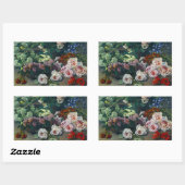 Monet Spring Flowers Rechteckiger Aufkleber (Blatt)