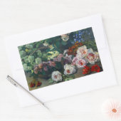 Monet Spring Flowers Rechteckiger Aufkleber (Umschlag)