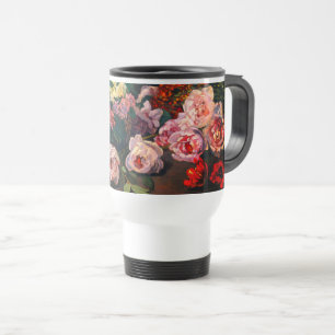 Monet Spring Flowers Reisebecher