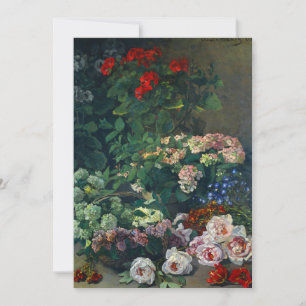 Monet Spring Flowers Save The Date