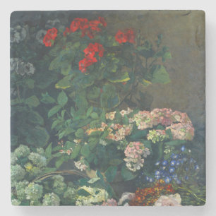 Monet Spring Flowers Steinuntersetzer