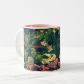 Monet Spring Flowers Zweifarbige Tasse (Vorderseite Links)
