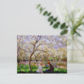 Monet - Springtime, Fine Art Malerei Postkarte (Stehend Vorderseite)