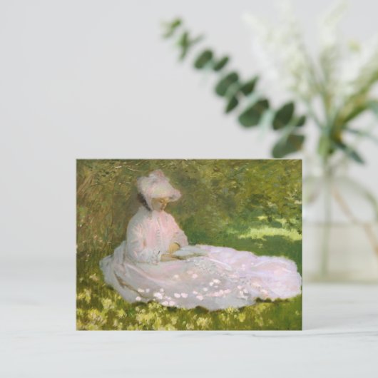 Monet Springtime Postkarte (Stehend Vorderseite)