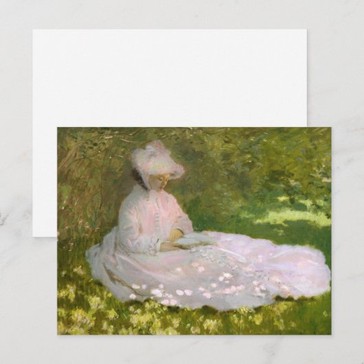 Monet Springtime Postkarte (Vorne/Hinten)