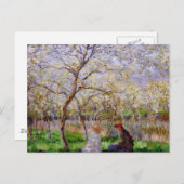 Monet - Springtime Postkarte (Vorne/Hinten)
