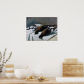 Monet - Stillleben mit Fasantien und Liebenden Poster (Küche)