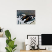 Monet - Stillleben mit Fasantien und Liebenden Poster (Heimbüro)