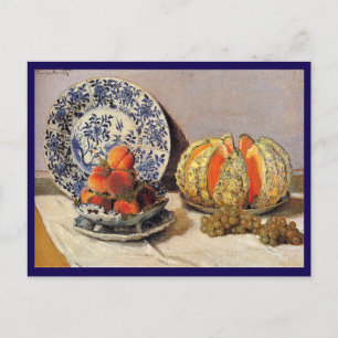 Monet - Stillleben mit Melon Feiertagspostkarte