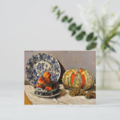 Monet - Stillleben mit Melon Postkarte (Stehend Vorderseite)
