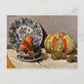 Monet - Stillleben mit Melon Postkarte (Vorderseite)