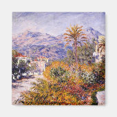 Monet - Strada Romada in Bordighera Magnet (Vorne)