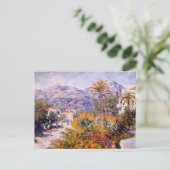 Monet - Strada Romada in Bordighera Postkarte (Stehend Vorderseite)