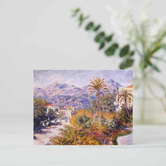 Monet - Strada Romada in Bordighera Postkarte (Stehend Vorderseite)