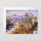 Monet - Strada Romada in Bordighera Postkarte (Vorne/Hinten)