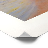 Monet-Strand-Kunstwerk Poster (Ecke)
