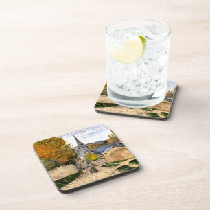Monet - Straße in Saint-Adresse Getränkeuntersetzer