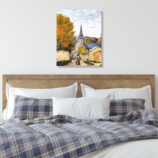 Monet - Straße in Saint-Adresse Leinwanddruck (Insitu (Schlafzimmer))