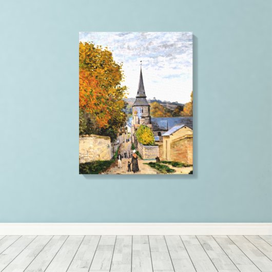 Monet - Straße in Saint-Adresse Leinwanddruck (Insitu (Holzboden))