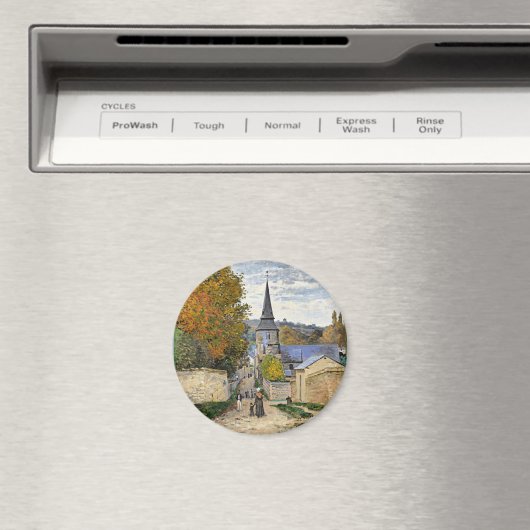 Monet - Straße in Sainte-Adresse, feine Kunst, Mag Magnet (In Situ (Geschirrspüler))