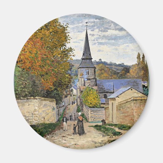 Monet - Straße in Sainte-Adresse, feine Kunst, Mag Magnet (Vorne)