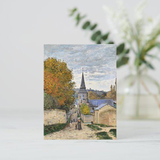 Monet - Straße in Sainte-Adresse, Postkarte (Stehend Vorderseite)