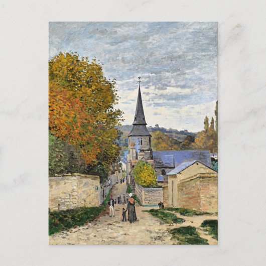 Monet - Straße in Sainte-Adresse, Postkarte (Vorderseite)