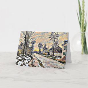 Monet - Straße nach Louveciennes, Impressionismus Karte