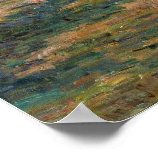 Monet - Straße von La Roche Guyon Poster (Ecke)