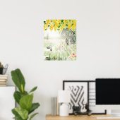 Monet Style Gazebo Floral Art Print Poster (Heimbüro)