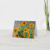 Monet Sunblumen Ankündigung (Vorderseite)