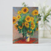 Monet Sunblumen Ankündigung (Stehend Vorderseite)