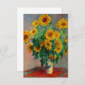 Monet Sunblumen Ankündigung (Vorne/Hinten)