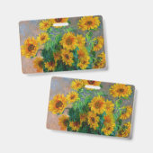 Monet Sunblumen Ausweis (Vorder- & Rückseite)