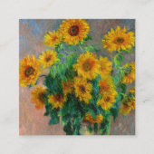 Monet Sunblumen Begleitkarte (Vorderseite)