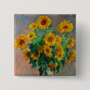 Monet Sunblumen Button